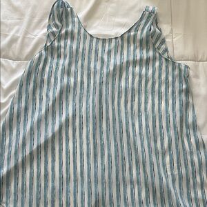 Lush Blue and White Striped Camisole